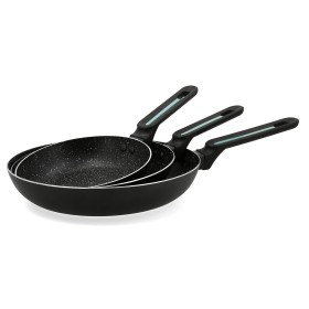 Ensemble de poêle Quid Oasis Noir Métal 3 Pièces de Quid, Jeux de casseroles et de poêles - Réf : S2711949, Prix : 23,51 €, R...