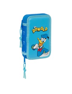 Portatodo Triple Mickey Mouse Clubhouse Baby Azul claro (22 x 12 x 3 cm) | Tienda24 Tienda24.eu