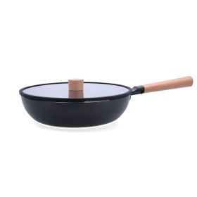 Pan Quid Naturalia Black Metal 28 cm With lid Stews by Quid, Braising Pans - Ref: S2711982, Price: 19,98 €, Discount: %