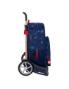 School Rucksack with Wheels Spider-Man Neon Navy Blue 33 x 42 x 14 cm | Tienda24 Tienda24.eu