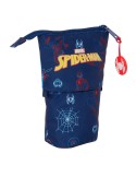 Estuche Cubilete Spider-Man Neon Azul marino 8 x 19 x 6 cm | Tienda24 Tienda24.eu