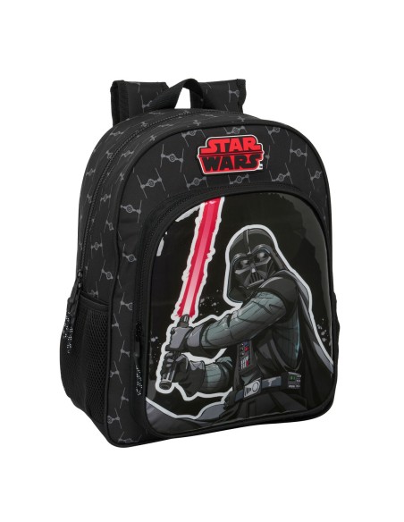 Mochila Escolar Star Wars The fighter Negro 32 X 38 X 12 cm | Tienda24 Tienda24.eu