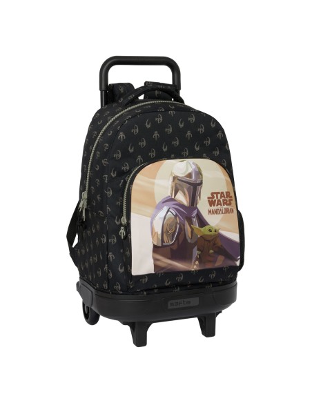 Cartable à roulettes The Mandalorian This is the way Noir 33 X 45 X 22 cm | Tienda24 Tienda24.eu