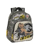 Mochila Escolar Jurassic World Warning Cinzento 27 x 33 x 10 cm | Tienda24 Tienda24.eu