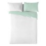 Housse de Couette Naturals Bicolor Blanc Vert de Naturals, Couettes et housses de couette - Réf : S2803384, Prix : 25,81 €, R...