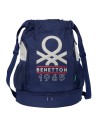 Child's Backpack Bag Benetton Varsity Grey Navy Blue 35 x 40 x 1 cm | Tienda24 Tienda24.eu