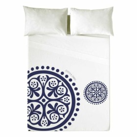 Top sheet Happy Home LISOS COTTON White Single | Tienda24 - Global Online Shop Tienda24.eu