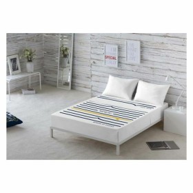 Drap housse Happy Home LISOS COTTON Gris Lit king size | Tienda24 - Global Online Shop Tienda24.eu