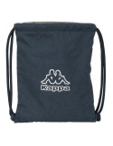 Sac à dos serré par des ficelles Kappa Dark navy Gris Blue marine 35 x 40 x 1 cm | Tienda24 Tienda24.eu