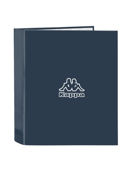 Carpeta de anillas Kappa Dark navy Azul marino A4 27 x 33 x 6 cm | Tienda24 Tienda24.eu