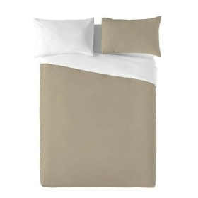 Funda Nórdica Naturals FUNDA NORDICA BICOLOR REVERSIBLE Beige Blanco Cama de 135 (220 x 270 cm) de Naturals, Edredones y fund...