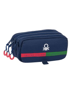 Portaoggetti Triplo Benetton Italy Blu Marino 21,5 x 10 x 8 cm da Benetton, Porta penne - Ref: S4310274, Precio: 11,63 €, Des...