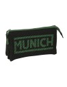 Triple Carry-all Munich Caviar Black 22 x 12 x 3 cm | Tienda24 Tienda24.eu