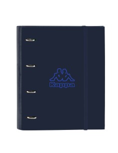 Carpeta de anillas Kappa Dark navy Azul marino A4 27 x 33 x 6 cm | Tienda24 Tienda24.eu