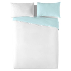 Copripiumino Naturals FUNDA NORDICA BICOLOR REVERSIBLE Azzurro Bianco Ala francese (220 x 270 cm) di Naturals, Piumini e copr...