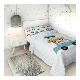 Top sheet Haciendo el Indio Cars 180 x 270 cm (Single) by Haciendo el Indio, Sheets and pillowcases - Ref: S2805673, Price: 3...