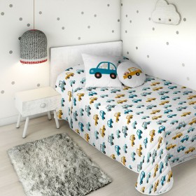 Bedspread (quilt) Haciendo el Indio Cars 200 x 260 cm by Haciendo el Indio, Blankets and bedcovers - Ref: S2805733, Price: 49...