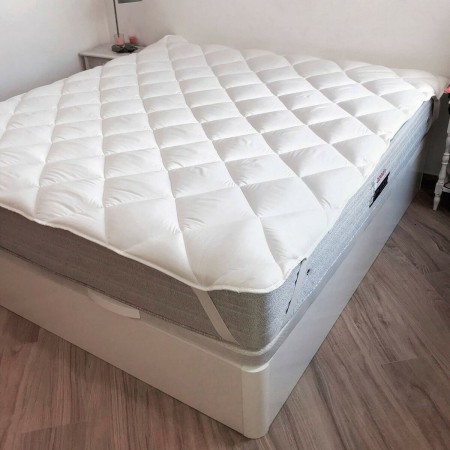 Protector de colchón Naturals Blanco Cama de 180 (180 x 190/200 cm) de Naturals, Colchones y canapés - Ref: S2806148, Precio:...