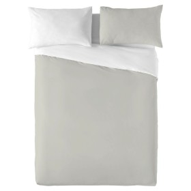 Funda Nórdica Naturals FUNDA NORDICA BICOLOR REVERSIBLE Reversible Gris Cama de 105 Cama de 105/110 (180 x 270 cm) de Natural...