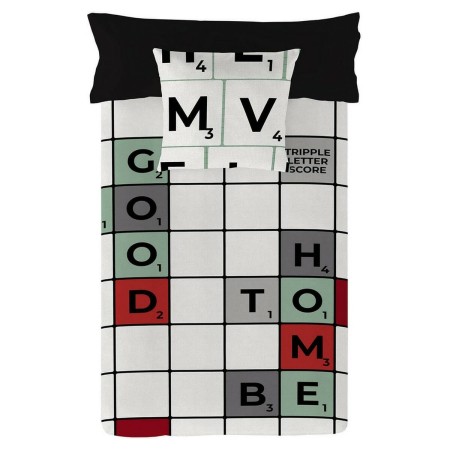 Funda Nórdica Naturals Scrabble Cama de 180/190 (260 x 220 cm) de Naturals, Edredones y fundas para edredón - Ref: S2806483, ...