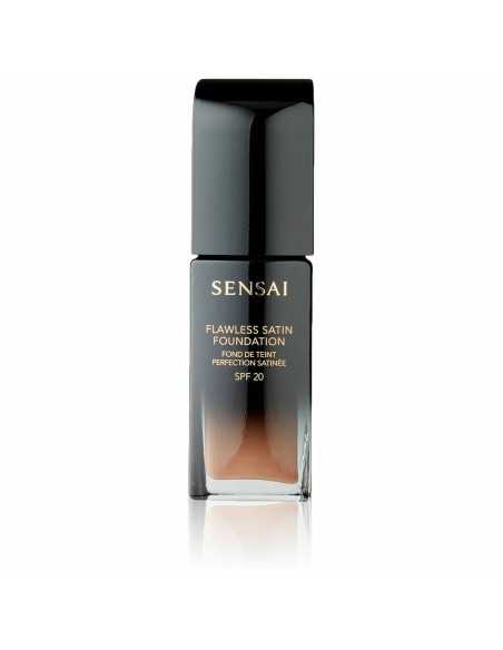 Base de Maquillaje Fluida Lawless Satin Foundation Sensai 205-Mocha beig (30 ml) | Tienda24 Tienda24.eu