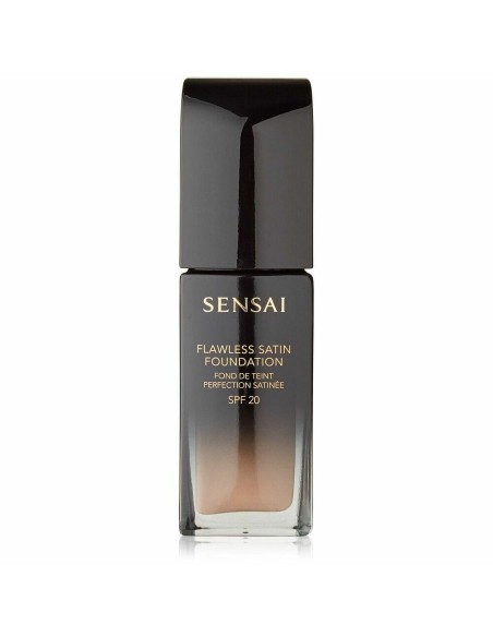 Fluid Makeup Basis Lawless Satin Foundation Sensai 202-Ochre beig (30 ml) | Tienda24 Tienda24.eu