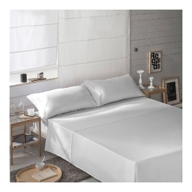 Sábana Encimera Naturals Blanco 160 x 270 cm (Cama de 90) de Naturals, Sábanas y fundas de almohada - Ref: S2806625, Precio: ...