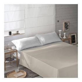 Lençol de cima Naturals Bege 160 x 270 cm (Solteiro) de Naturals, Lençóis e capas de almofadas - Ref: S2806630, Preço: 15,50 ...