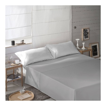 Top sheet Naturals Grey 160 x 270 cm (Single) by Naturals, Sheets and pillowcases - Ref: S2806635, Price: 15,50 €, Discount: %