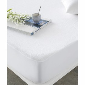 Protector de colchón Naturals Blanco Cama de 90 90 x 190/200 cm de Naturals, Colchones y canapés - Ref: S2806799, Precio: 14,...