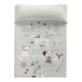 Bedspread (quilt) Hosteline JOYA White Single (1 Piece) | Tienda24 - Global Online Shop Tienda24.eu