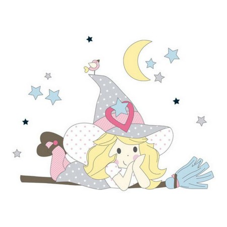 Drap de lit de bébé Cool Kids Witch 120 x 180 cm de Cool Kids, Draps - Réf : S2807164, Prix : 22,18 €, Remise : %