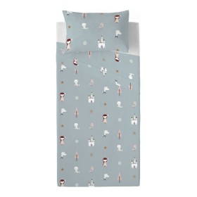 Taie d'oreiller Happy Home LISOS COTTON Gris Gran lit 2 persones 144 Fils 45 x 85 cm (2 Unités) | Tienda24 - Global Online Shop Tienda24.eu