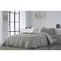 Housse de Couette Naturals ELBA Gris clair Lit 1 persone (150 x 220 cm) de Naturals, Couettes et housses de couette - Réf : S...