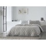 Housse de Couette Naturals ELBA Gris clair Lit 1 persone (150 x 220 cm) de Naturals, Couettes et housses de couette - Réf : S...