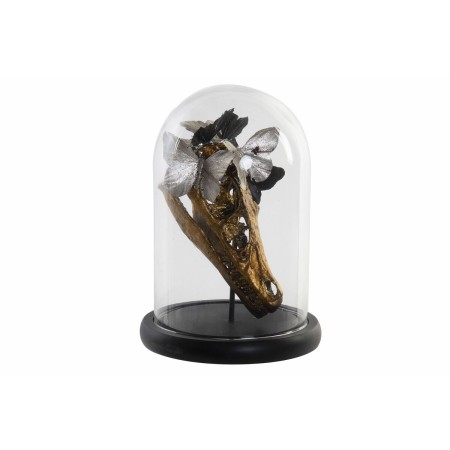 Figura Decorativa DKD Home Decor Preto Dourado Borboletas 17 x 17 x 26 cm de DKD Home Decor, Adornos - Ref: S3007553, Preço: ...