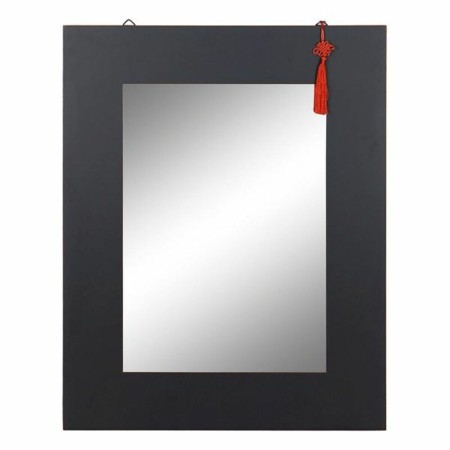 Specchio da parete DKD Home Decor Orientale Nero Brad (70 x 2 x 90 cm) di DKD Home Decor, Specchi da parete - Rif: S3011189, ...