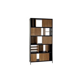 Étagère DKD Home Decor Noir Naturel Fer Frêne 98 x 36 x 200 cm de DKD Home Decor, Rayonnage et rangement - Réf : S3011296, Pr...