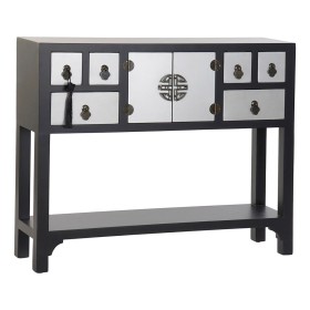 Console DKD Home Decor Noir Multicouleur Argenté Sapin Bois MDF 95 x 24 x 79 cm de DKD Home Decor, Tables - Réf : S3011399, P...