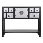 Consola DKD Home Decor Preto Multicolor Prateado Abeto Madeira MDF 95 x 24 x 79 cm de DKD Home Decor, Jogos de móveis - Ref: ...