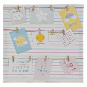 Photo frame DKD Home Decor Sunshine Multicolour Canvas Baby 50 x 2 x 50 cm by DKD Home Decor, Table and wall frames - Ref: S3...