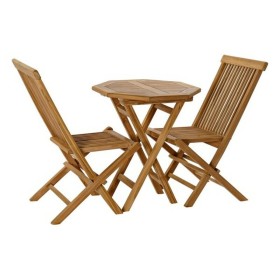 Ensemble Table + 2 Chaises DKD Home Decor Jardin 90 cm 60 x 60 x 75 cm (3 pcs) de DKD Home Decor, Salons de jardin - Réf : S3...