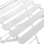 Ensemble Table + 2 Chaises DKD Home Decor Blanc 80 cm 60 x 60 x 70 cm (3 pcs) de DKD Home Decor, Salons de jardin - Réf : S30...