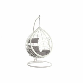 Hanging garden armchair DKD Home Decor 107 x 107 x 198 cm 90 x 70 x 110 cm Grey synthetic rattan Aluminium White by DKD Home ...