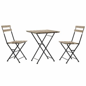 Tisch-Set mit Stühlen DKD Home Decor 60 x 60 x 74 cm (3 pcs) von DKD Home Decor, Gartenmöbel-Sets - Ref: S3012886, Preis: 166...