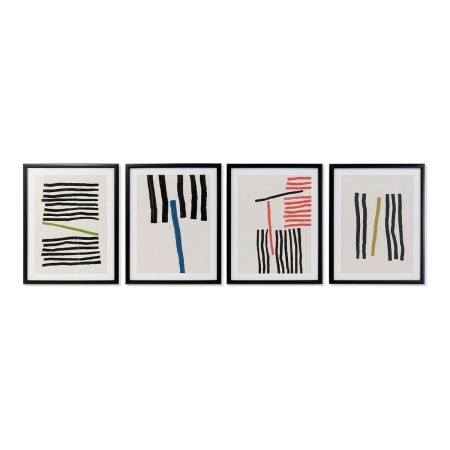 Bild DKD Home Decor Lines abstrakt Moderne 35 x 3 x 45 cm (4 Stück) | Tienda24 - Global Online Shop Tienda24.eu