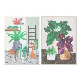 Quadro DKD Home Decor 60 x 4 x 80 cm Moderno Foglia della pianta (2 Unità) | Tienda24 - Global Online Shop Tienda24.eu