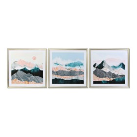 Cadre DKD Home Decor Oriental Montagne 70 x 4 x 70 cm (3 Pièces) de DKD Home Decor, Impressions sur toile - Réf : S3013702, P...