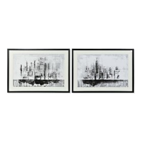 Cadre DKD Home Decor CU-180446 84 x 3 x 60 cm New York (2 Unités) de DKD Home Decor, Impressions sur toile - Réf : S3013711, ...