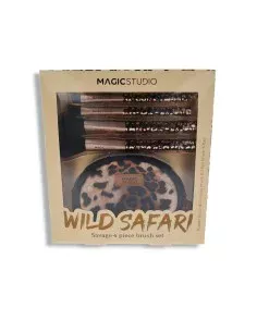 Set di Pennelli per il Trucco Magic Studio Wild Safari Savage 4 Pezzi da Magic Studio, Set di pennelli - Ref: S4515633, Preci...